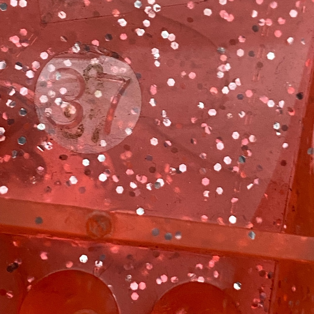 Retro Women's jelly Glitter Sandals - Orange - Picture 7 of 7